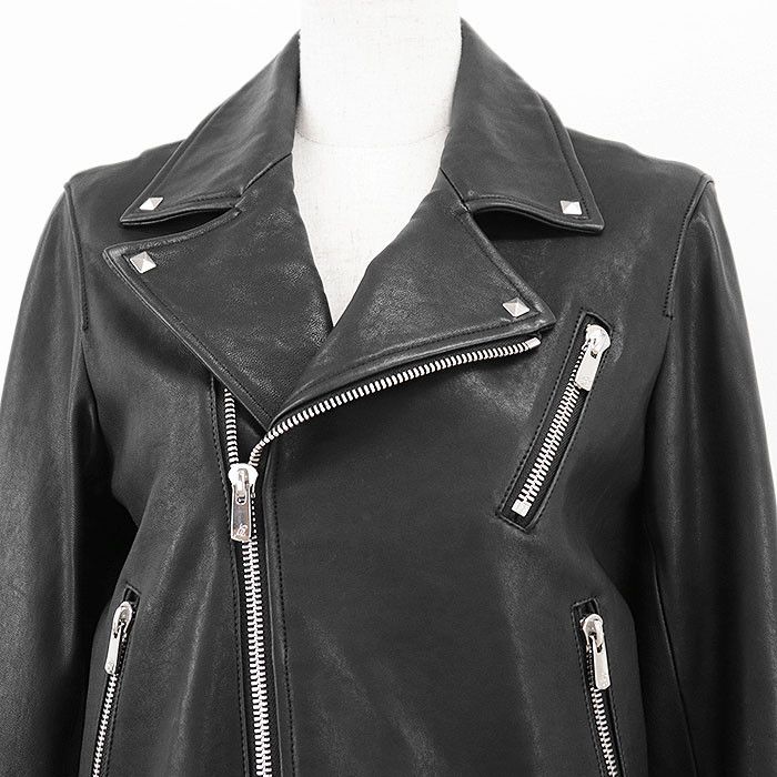 Other Other GRACE Class Lamb Leather Riders Jacket Leather Outerwear DUTY FREE for USA Size ONE SIZE - 2 Thumbnail