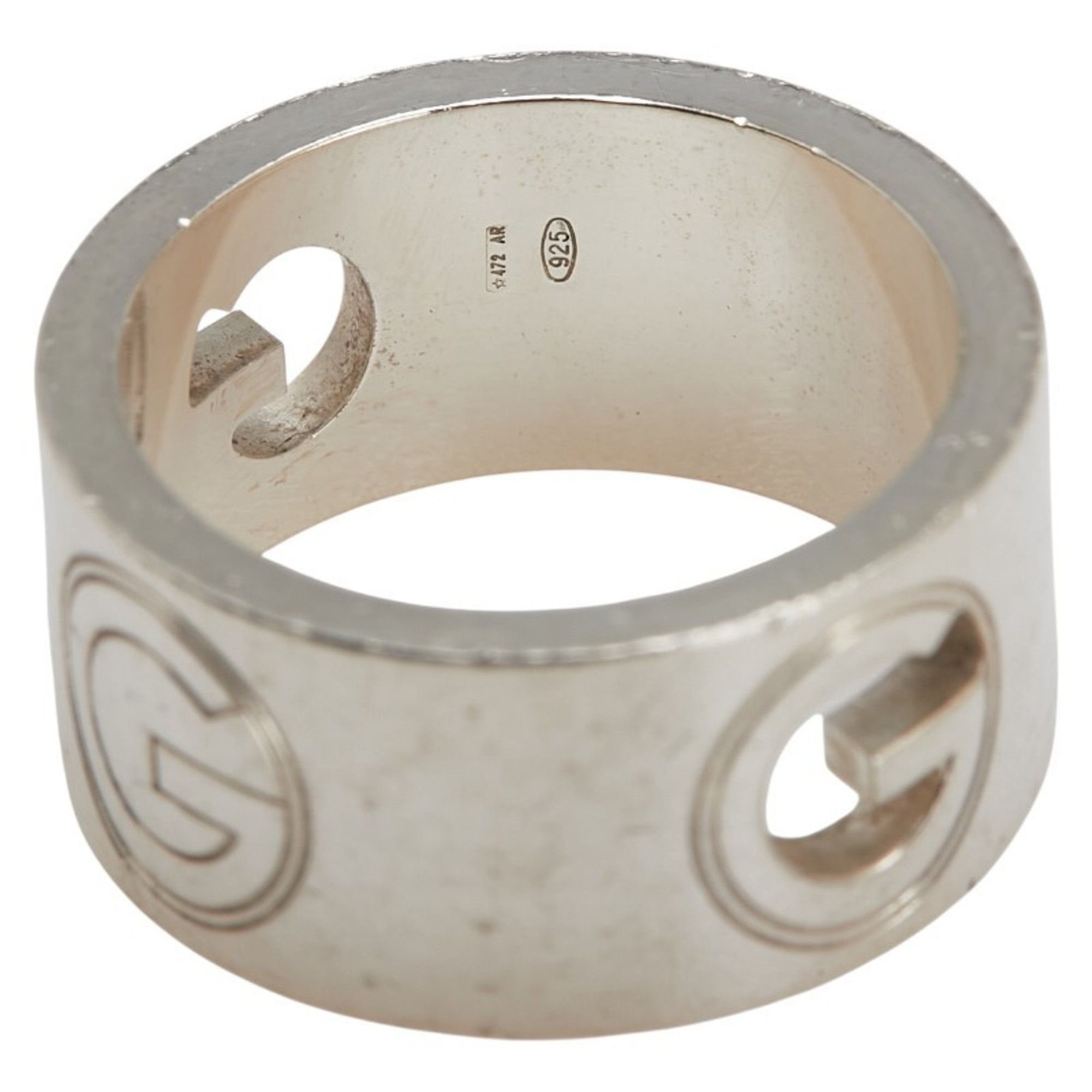Gucci Gucci G Logo Wide Ring #15 SV925 Silver Men's GUCCI Size ONE SIZE - 7 Thumbnail