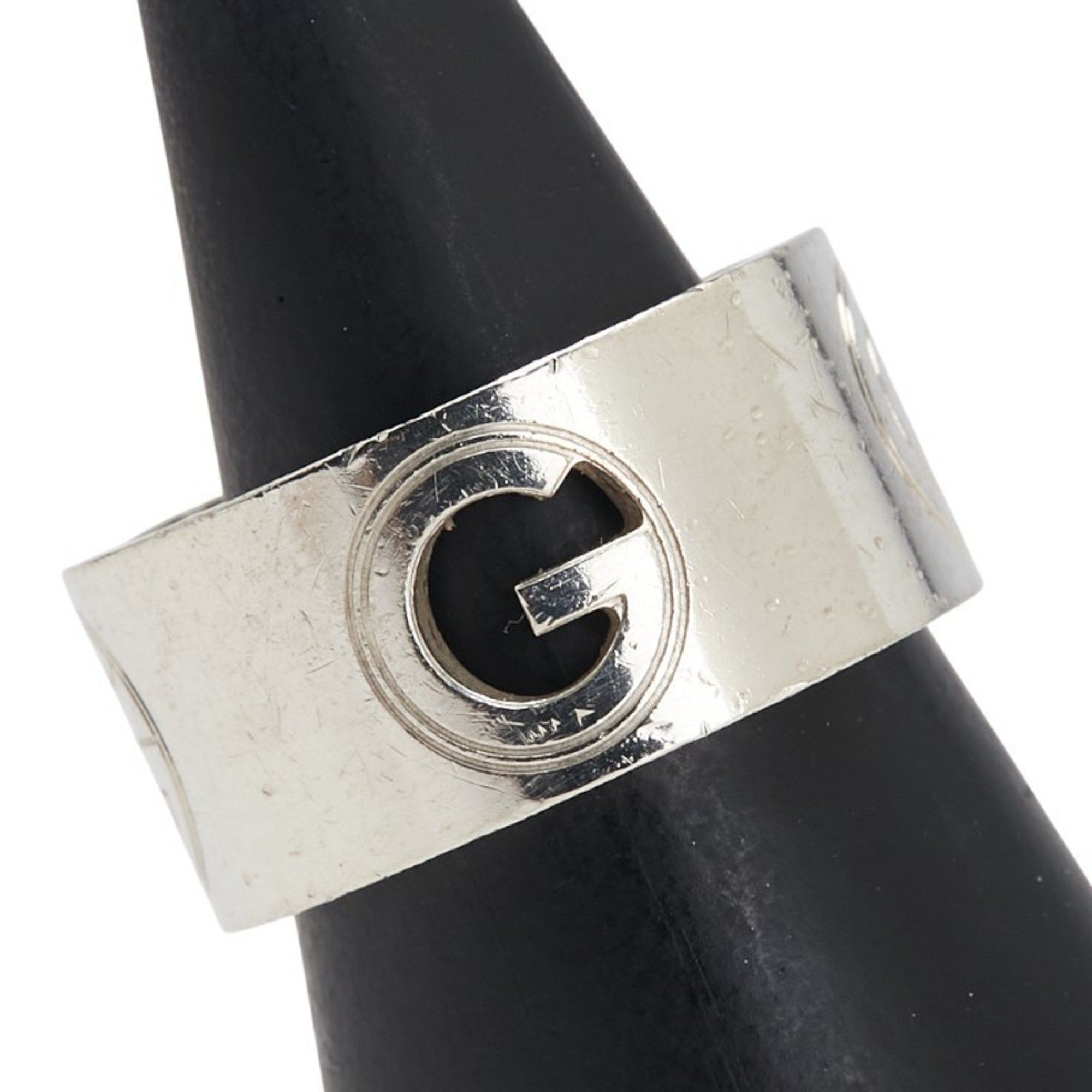 Gucci Gucci G Logo Wide Ring #15 SV925 Silver Men's GUCCI Size ONE SIZE - 4 Thumbnail