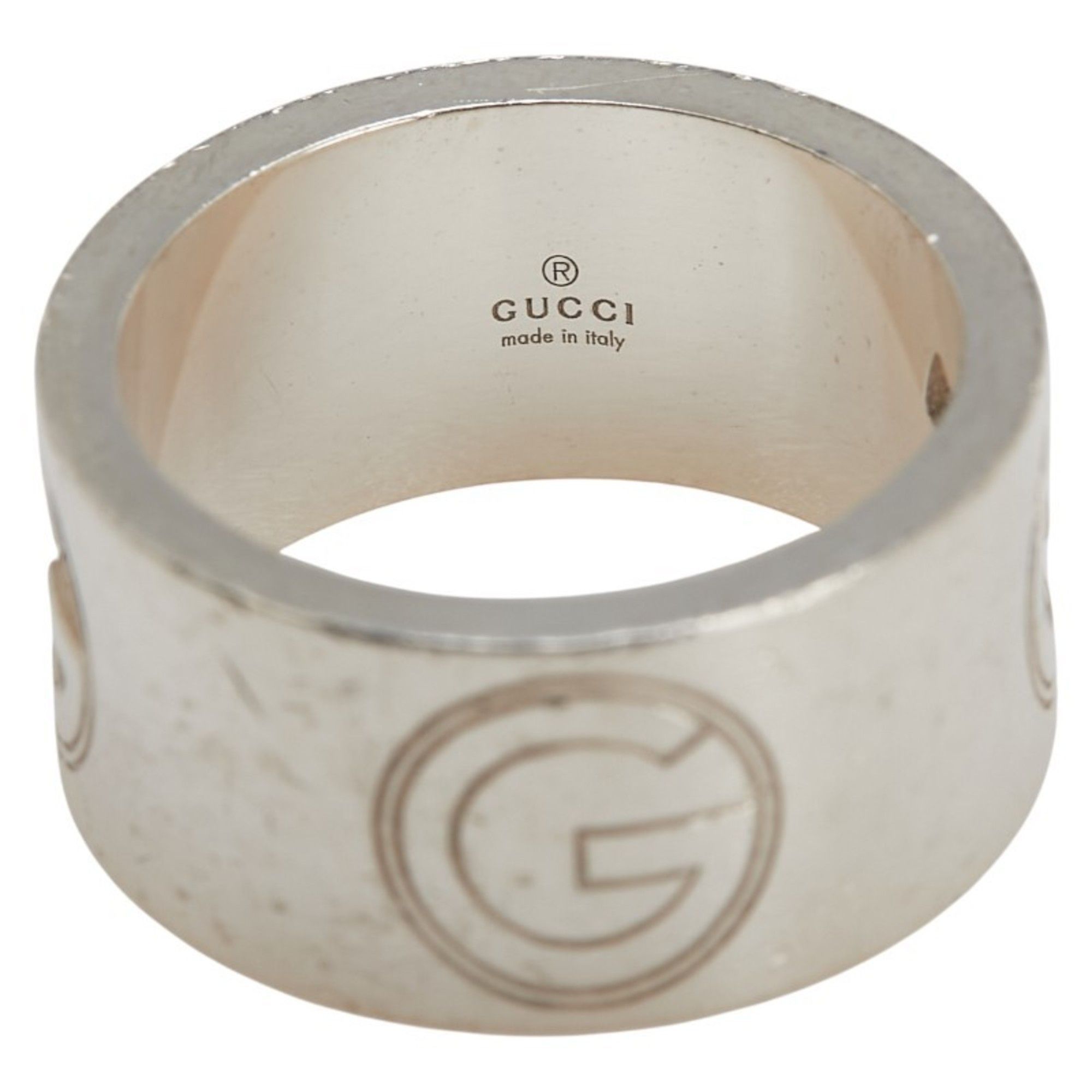 Gucci Gucci G Logo Wide Ring #15 SV925 Silver Men's GUCCI Size ONE SIZE - 6 Thumbnail