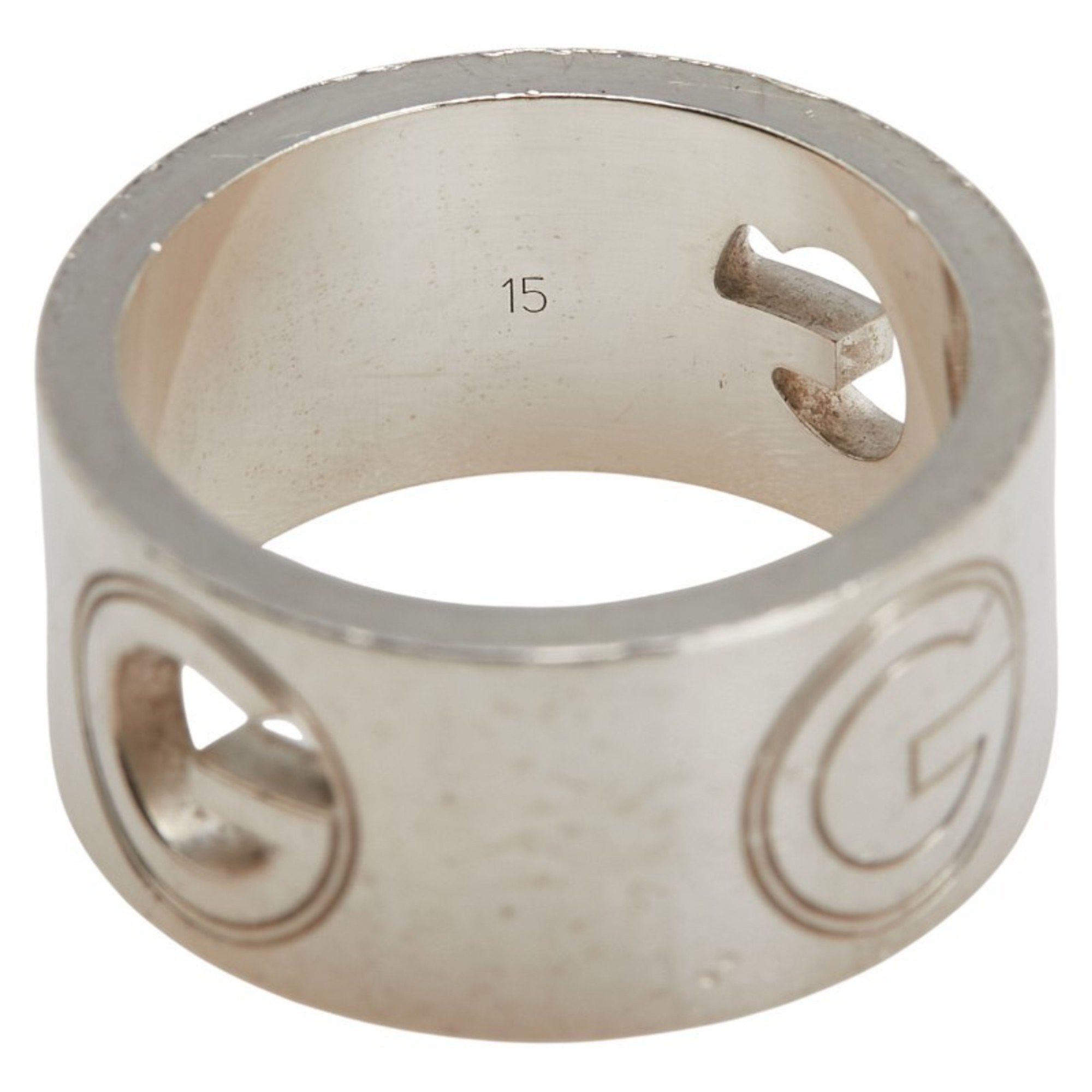 Gucci Gucci G Logo Wide Ring #15 SV925 Silver Men's GUCCI Size ONE SIZE - 8 Thumbnail