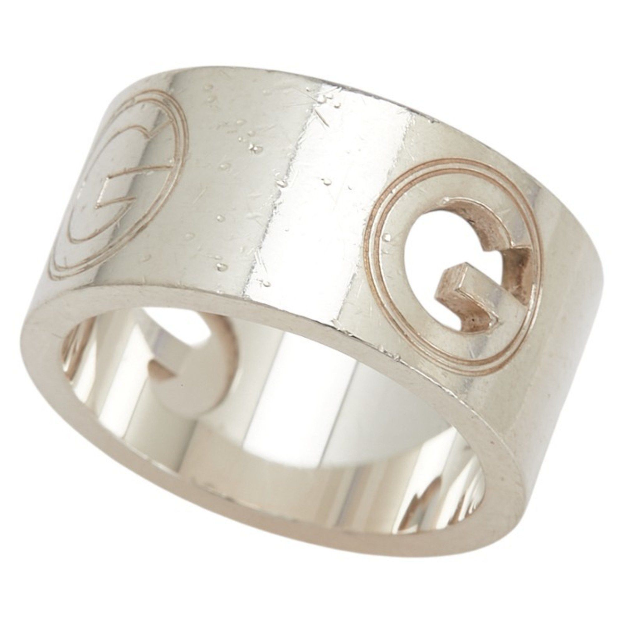 Gucci Gucci G Logo Wide Ring #15 SV925 Silver Men's GUCCI Size ONE SIZE - 5 Thumbnail