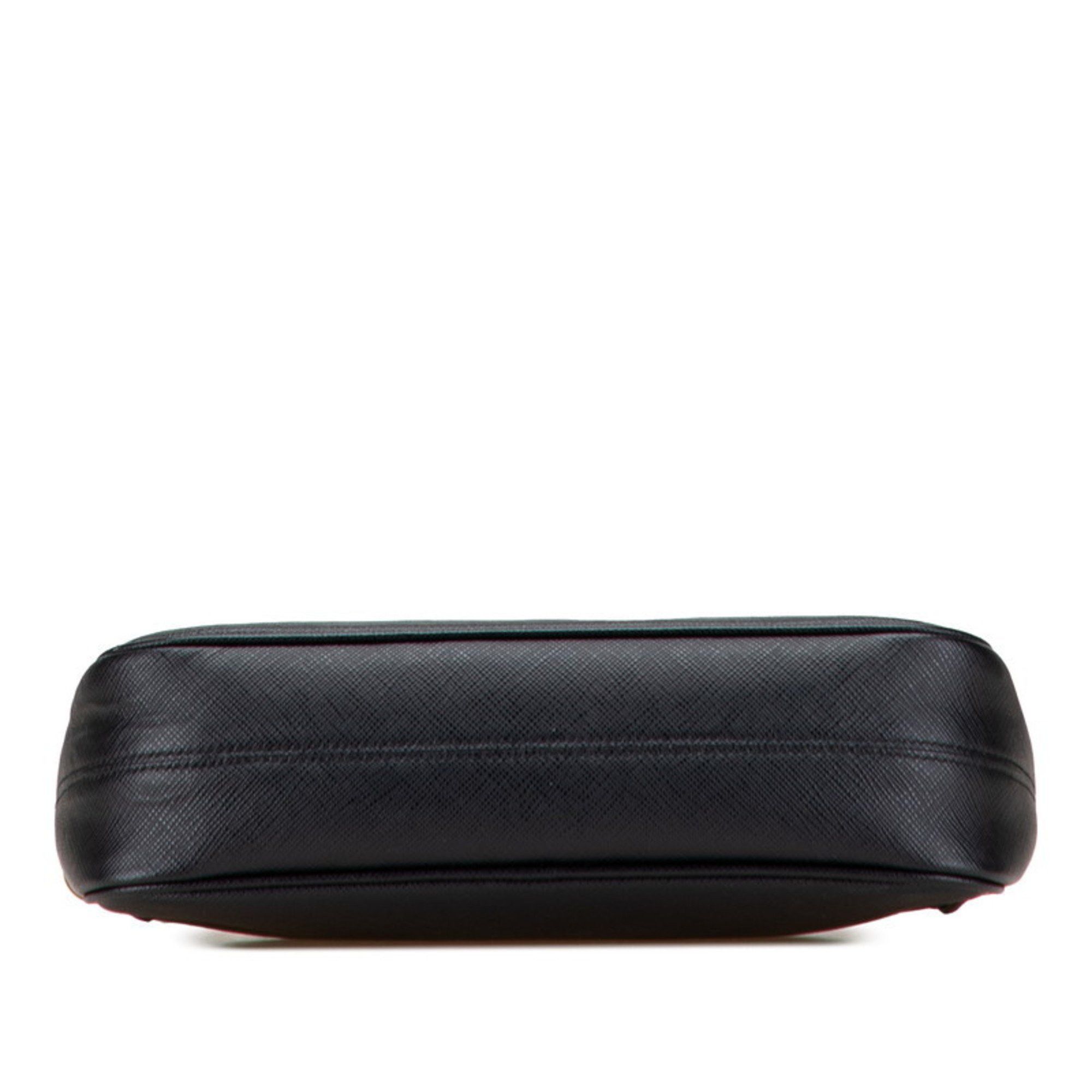 Prada Prada Triangle Logo Plate Shoulder Bag 1BH204 Black Saffiano Leather Women's PRADA Size ONE SIZE - 3 Thumbnail