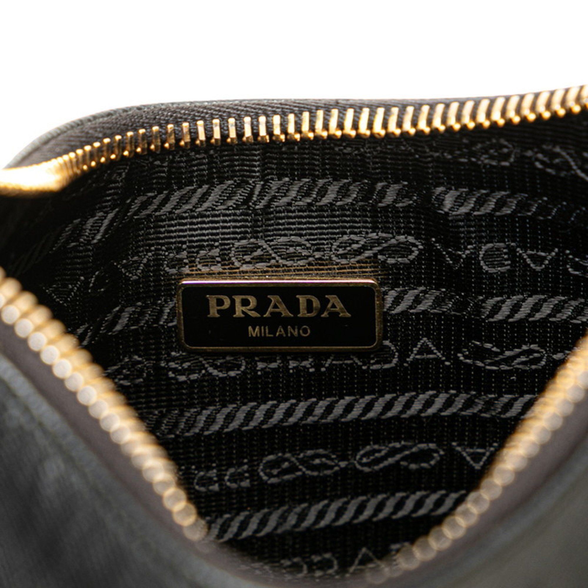 Prada Prada Triangle Logo Plate Shoulder Bag 1BH204 Black Saffiano Leather Women's PRADA Size ONE SIZE - 6 Thumbnail