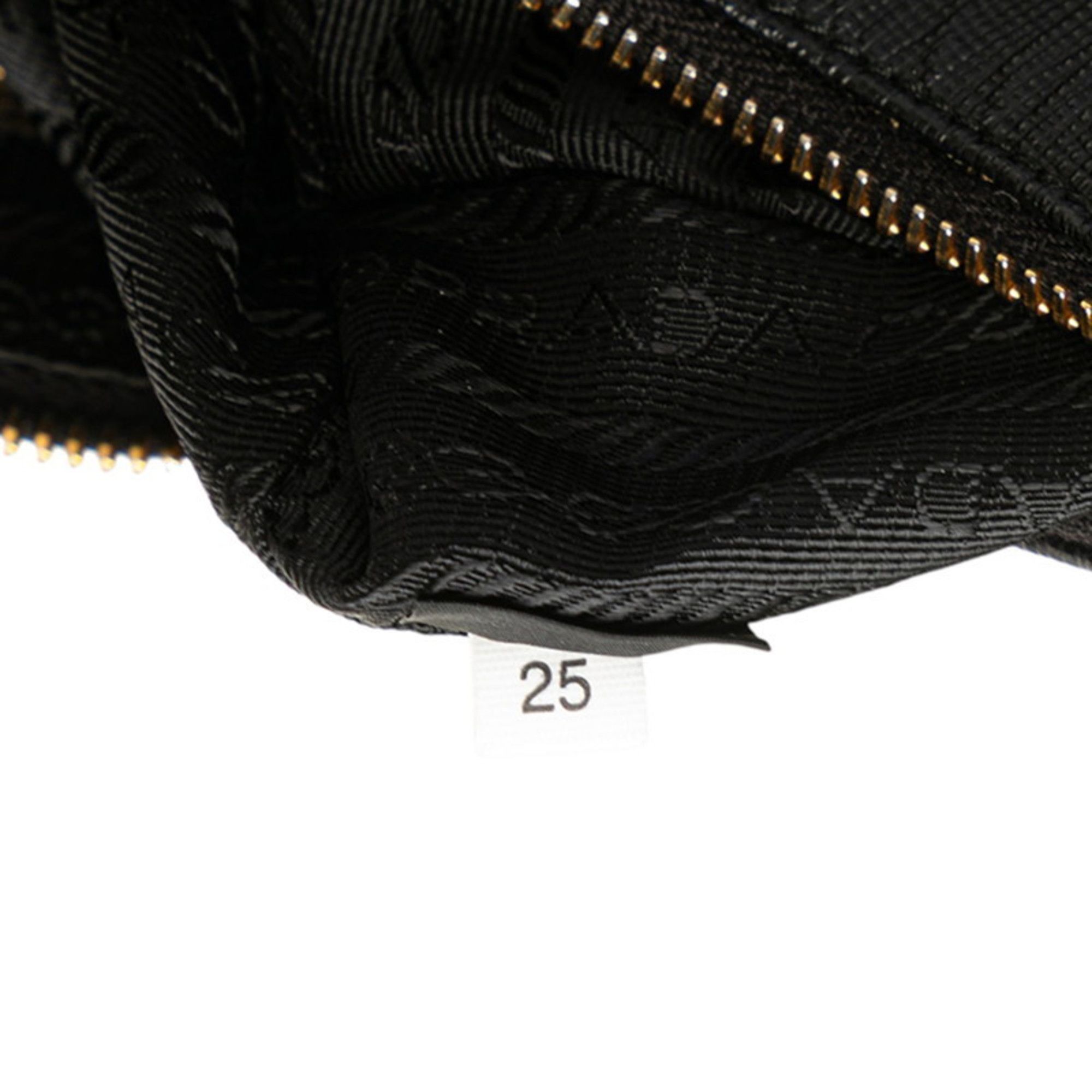 Prada Prada Triangle Logo Plate Shoulder Bag 1BH204 Black Saffiano Leather Women's PRADA Size ONE SIZE - 7 Thumbnail