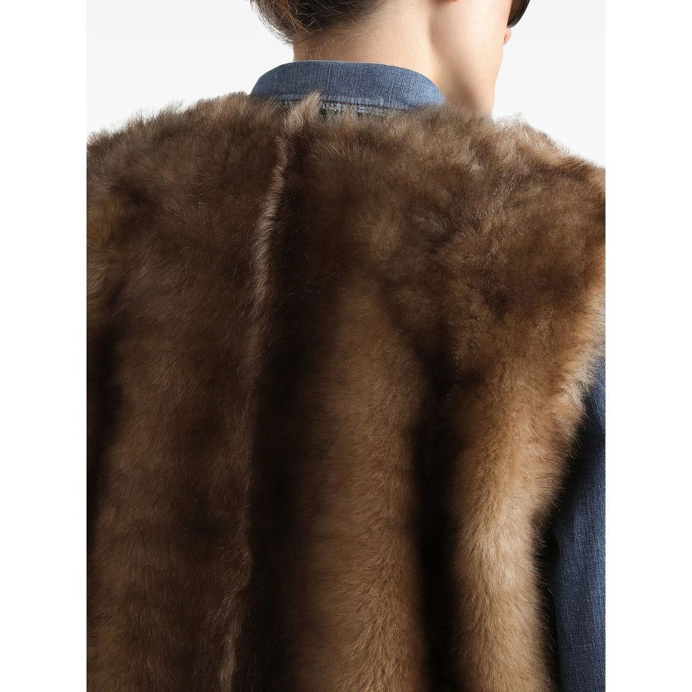 Dolce & Gabbana Dolce & Gabbana BROWN Jackets - Waistcoat & Gilets Size S / US 4 / IT 40 - 4 Thumbnail