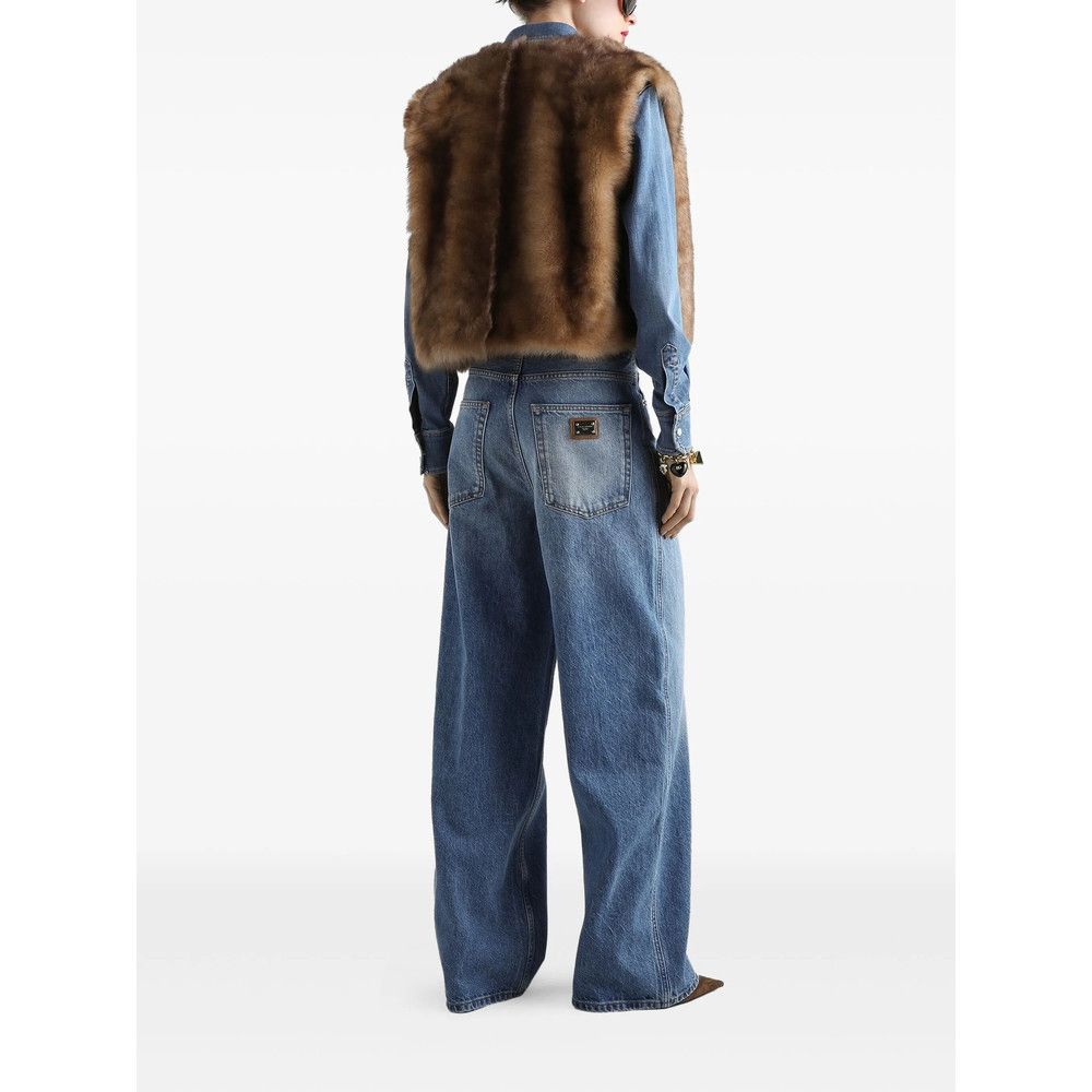 Dolce & Gabbana Dolce & Gabbana BROWN Jackets - Waistcoat & Gilets Size S / US 4 / IT 40 - 5 Thumbnail