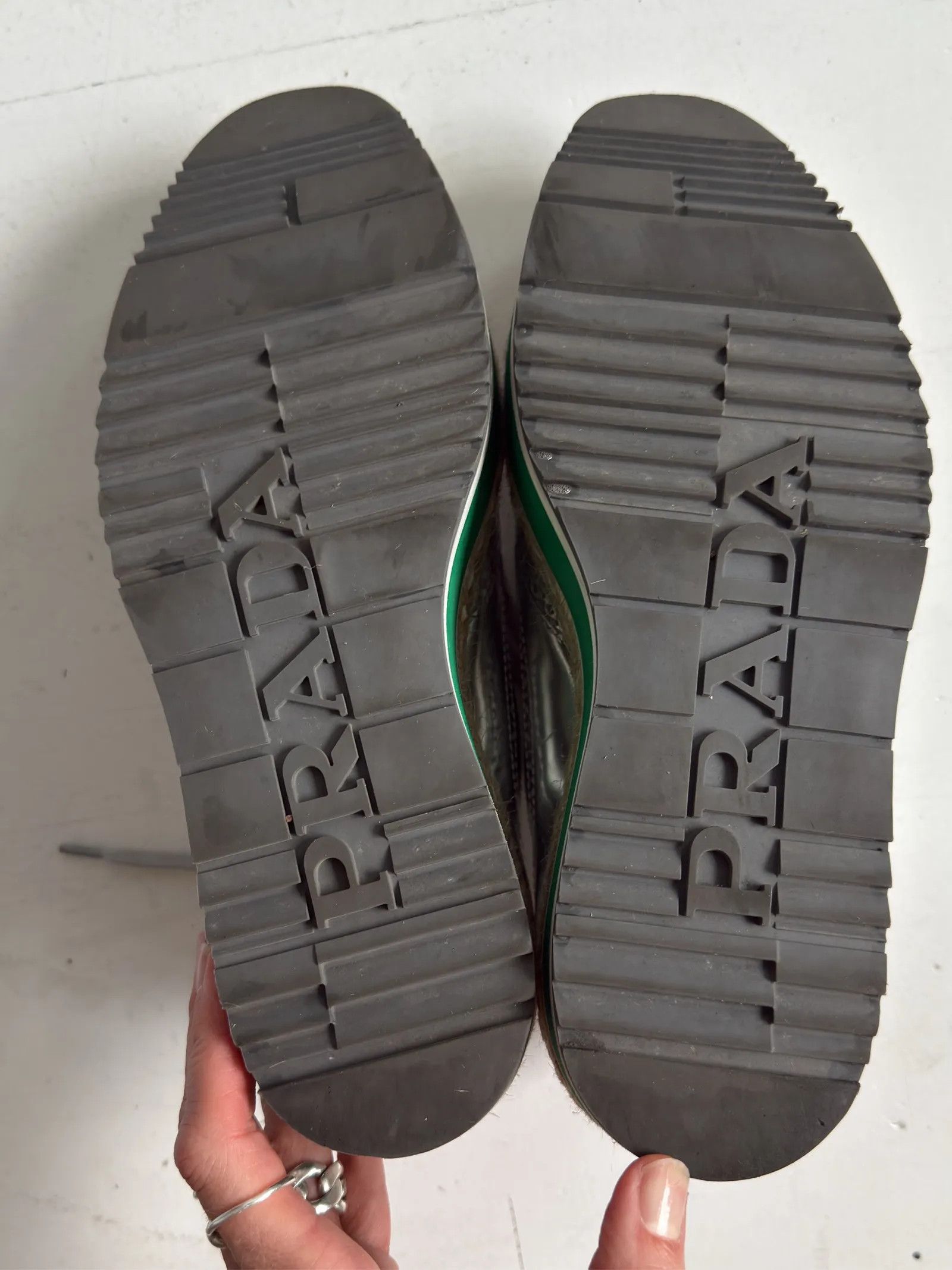 Prada Prada Calzature Donna Prada Round-Toe Lace-Up Shoes Loafers Size US 9.5 / IT 39.5 - 4 Thumbnail