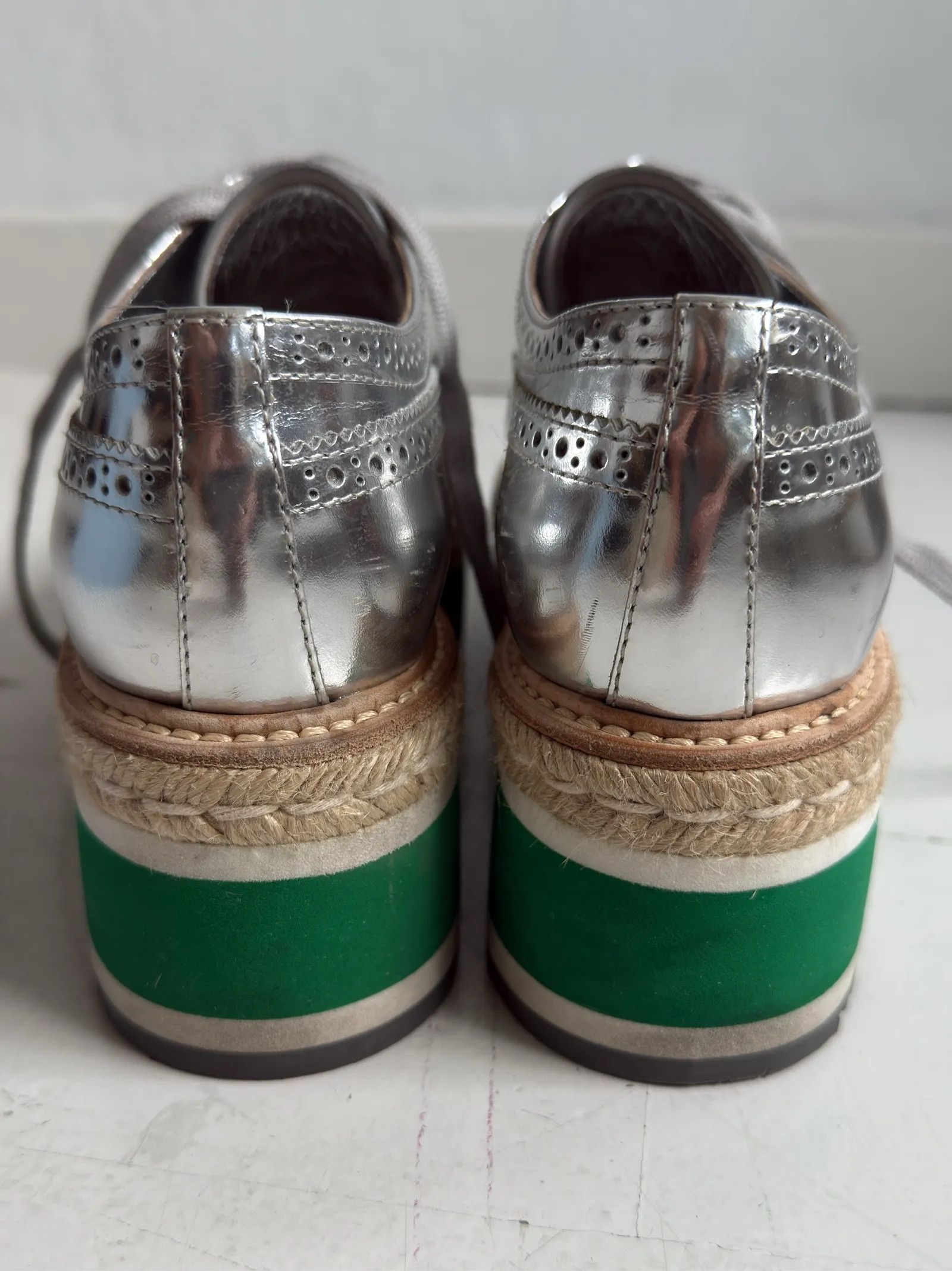 Prada Prada Calzature Donna Prada Round-Toe Lace-Up Shoes Loafers Size US 9.5 / IT 39.5 - 8 Thumbnail