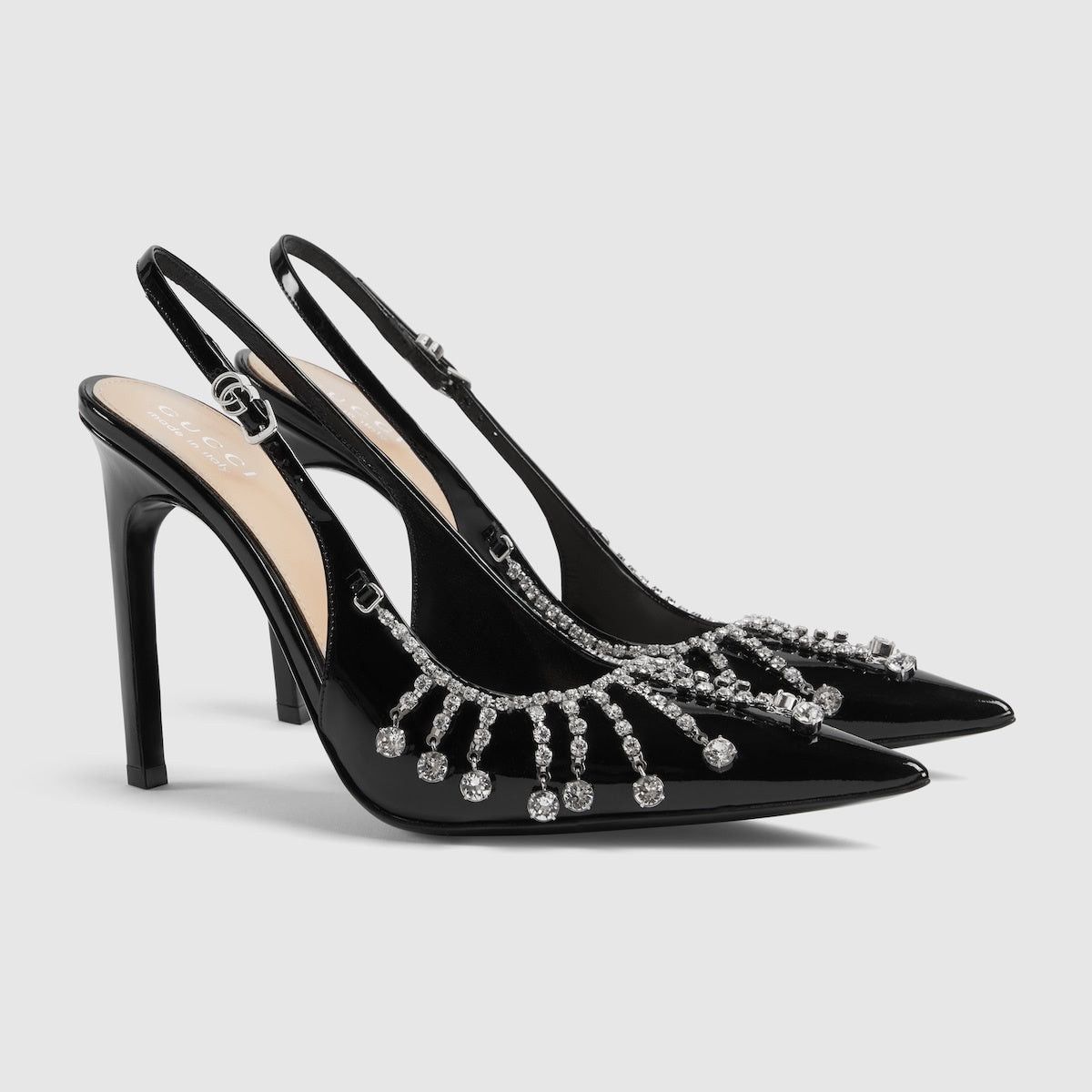 Gucci Gucci Crystal Chain Pumps SIZE 37 Size ONE SIZE - 2 Thumbnail