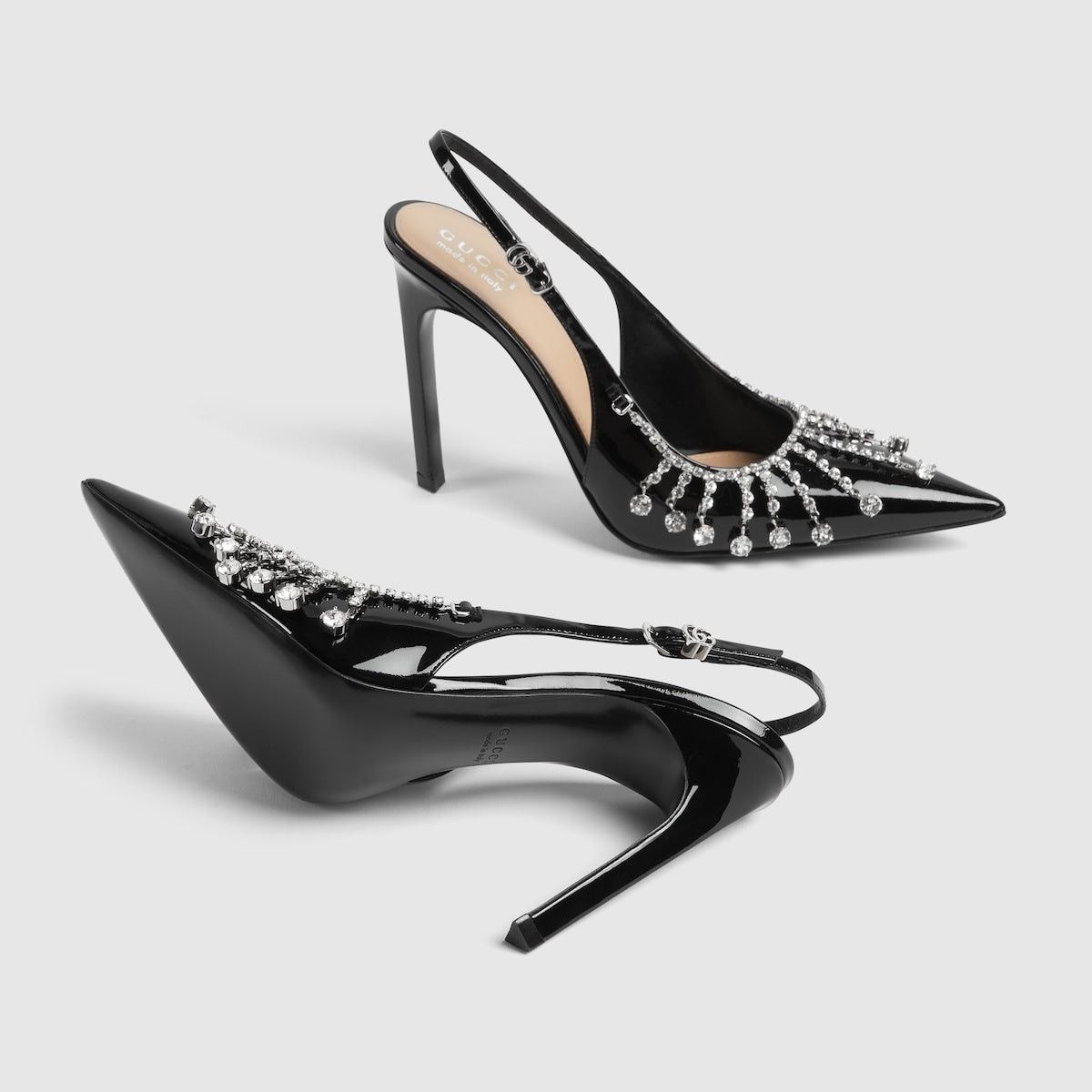 Gucci Gucci Crystal Chain Pumps SIZE 41 Size ONE SIZE - 4 Thumbnail