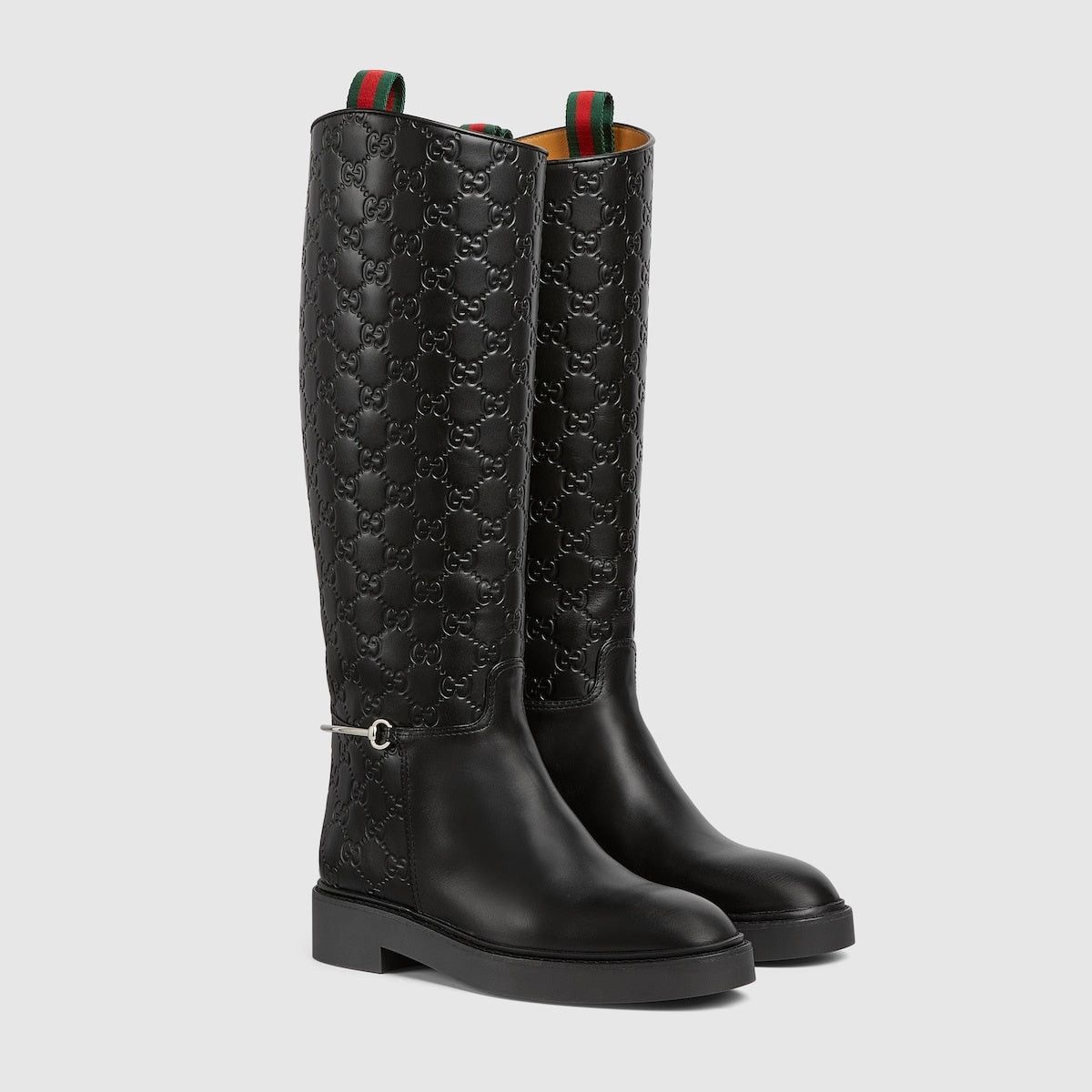 Gucci Gucci Slim Horsebit Web GG Ankle Boots SIZE 37 Size ONE SIZE - 2 Thumbnail