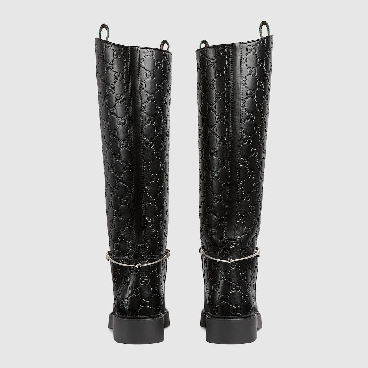 Gucci Gucci Slim Horsebit Web GG Ankle Boots SIZE 40 Size ONE SIZE - 4 Thumbnail