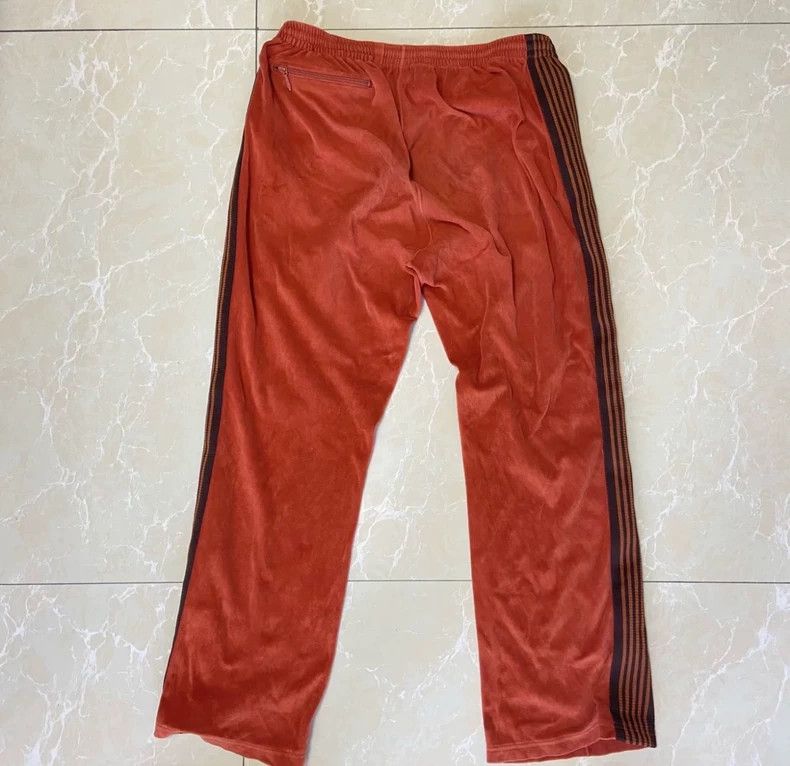 Needles Needles Orange Velour Track Pants - dmc Size US 31 - 2 Thumbnail