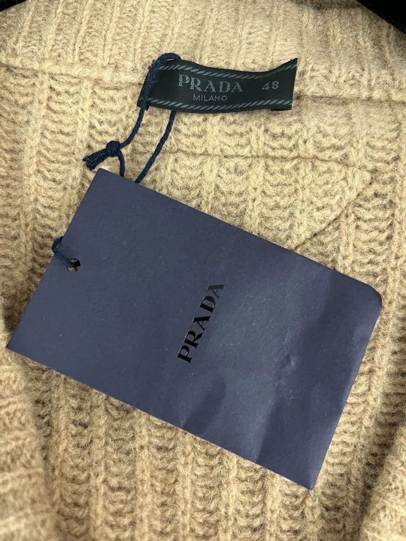 Prada Prada Camel Wool Knit Cardigan - dmc Size US M / EU 48-50 / 2 - 4 Thumbnail
