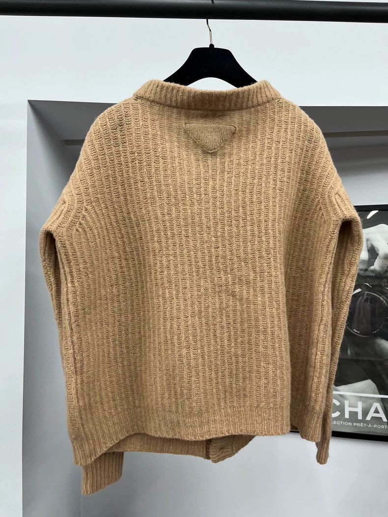 Prada Prada Camel Wool Knit Cardigan - dmc Size US M / EU 48-50 / 2 - 3 Thumbnail