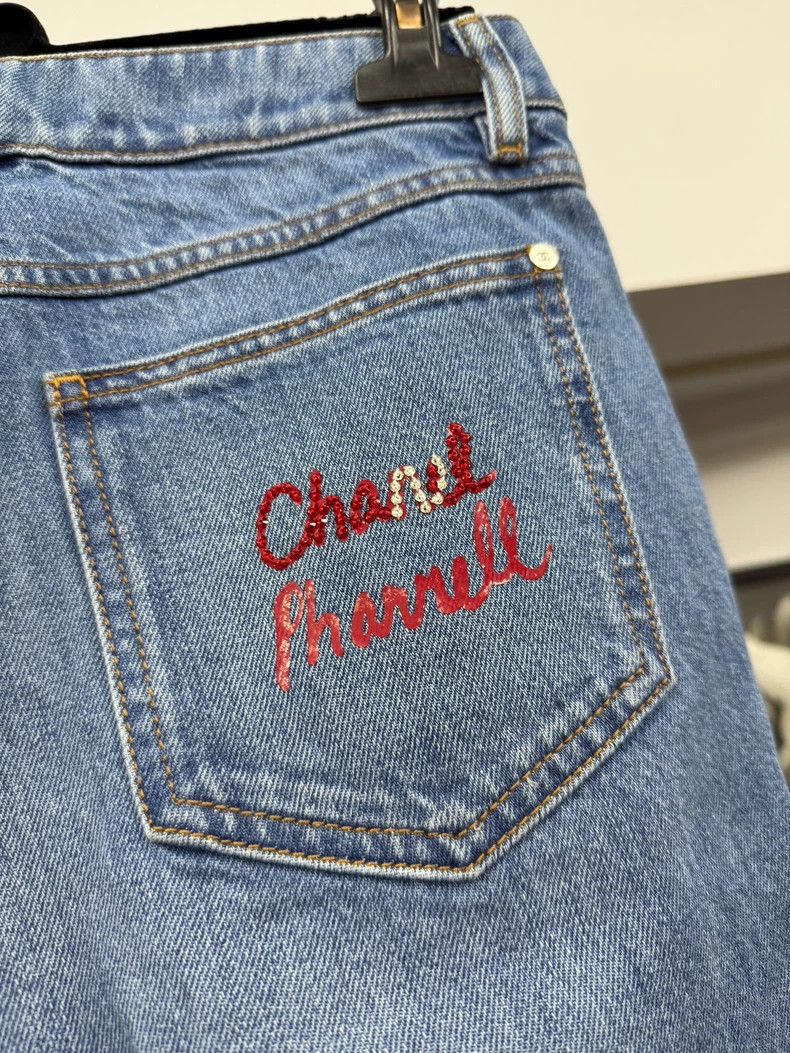 Chanel Chanel Pharrell Denim Shorts - dmc Size US 36 / EU 52 - 3 Thumbnail