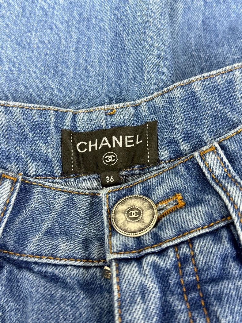 Chanel Chanel Pharrell Denim Shorts - dmc Size US 36 / EU 52 - 4 Thumbnail