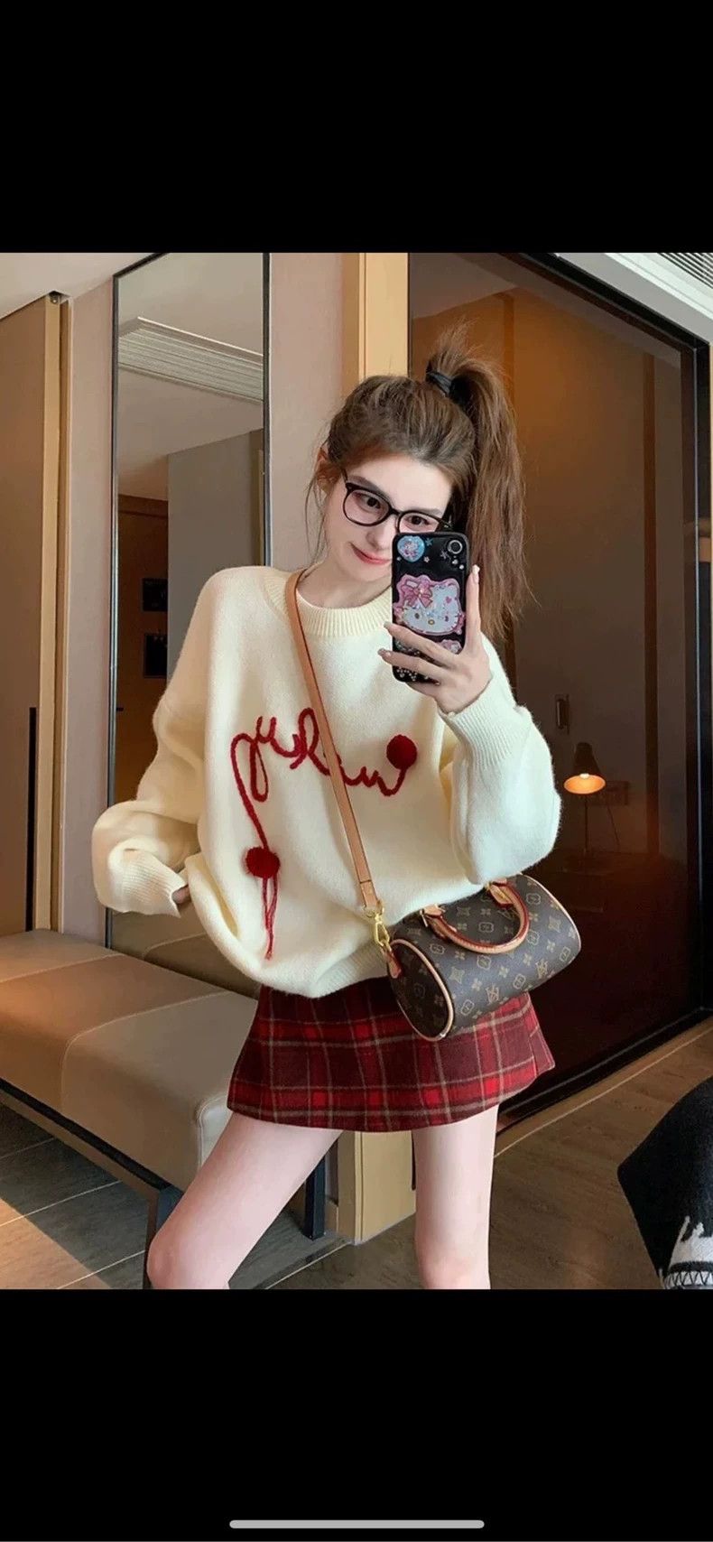 Loewe Loewe Beige Red Ball Cashmere Sweater - dmc Size US M / EU 48-50 / 2 - 7 Thumbnail