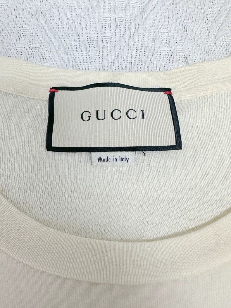 Gucci Gucci Beige Logo Short Sleeve T-shirt - dmc Size US S / EU 44-46 / 1 - 4 Thumbnail