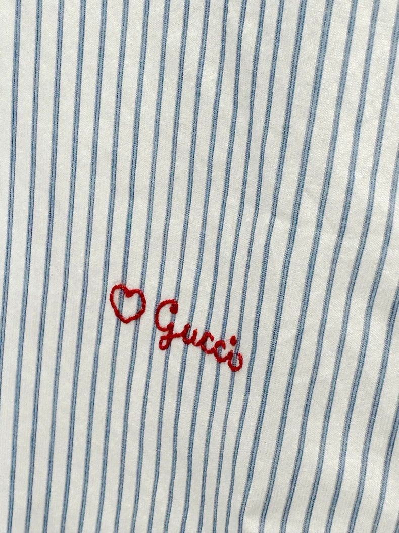 Gucci Gucci Blue Stripe Button-Up Shirt - dmc Size US XL / EU 56 / 4 - 6 Thumbnail