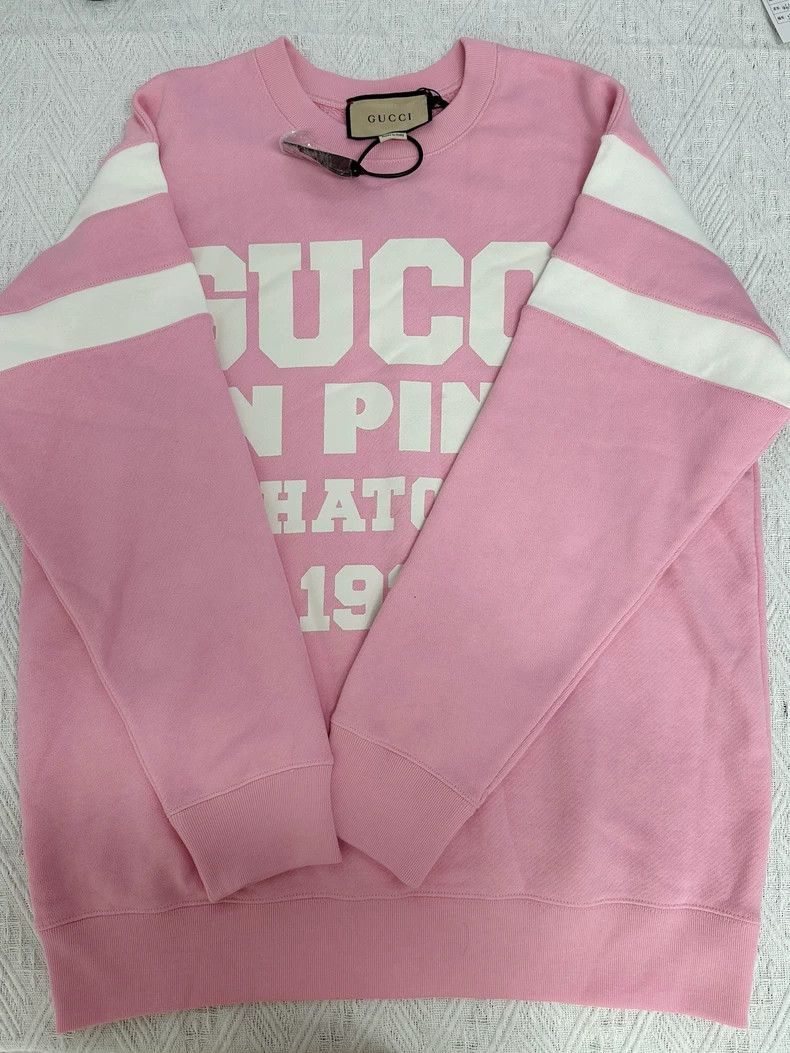 Gucci Gucci Pink Cotton Double-sided Sweatshirt - dmc Size US S / EU 44-46 / 1 - 5 Thumbnail