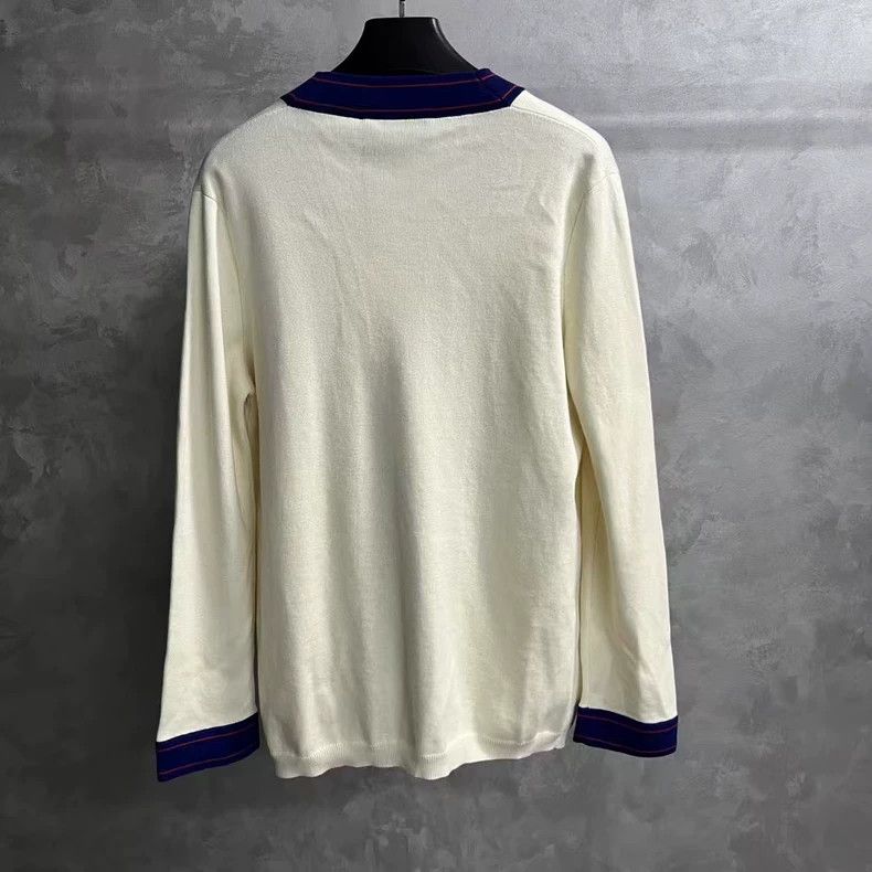 Gucci Gucci Yellow Bee Logo Long Sleeve Knit - dmc Size US L / EU 52-54 / 3 - 2 Thumbnail