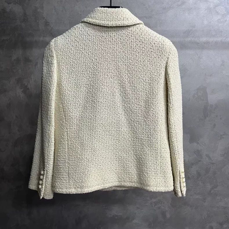 Gucci White Bow Pearl Button Jacket - dmc