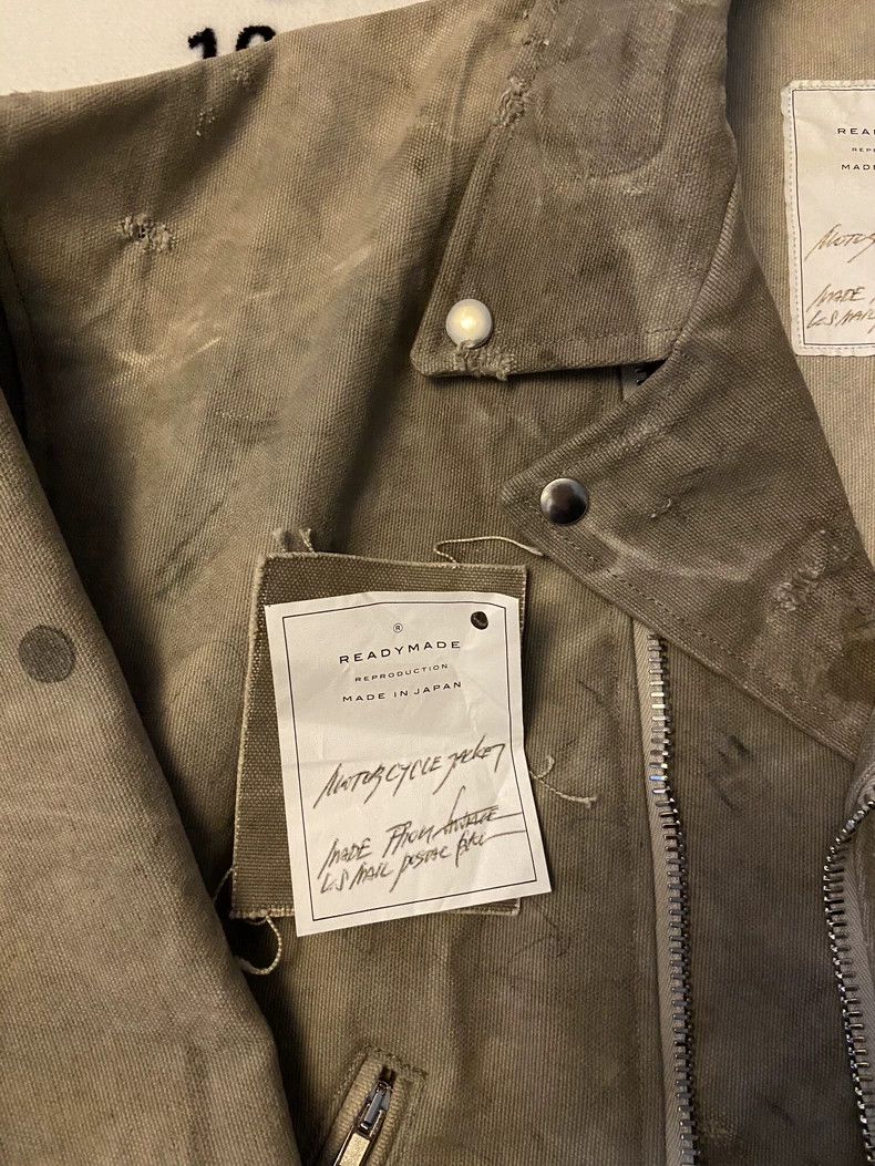 READYMADE Readymade Military Cloth Moto Jacket - dmc Size US M / EU 48-50 / 2 - 2 Thumbnail