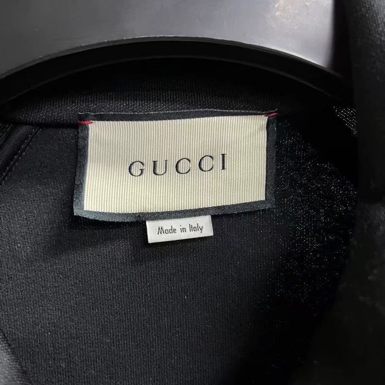 Gucci Gucci Black Logo Stripe Casual Jacket - dmc Size US L / EU 52-54 / 3 - 5 Thumbnail