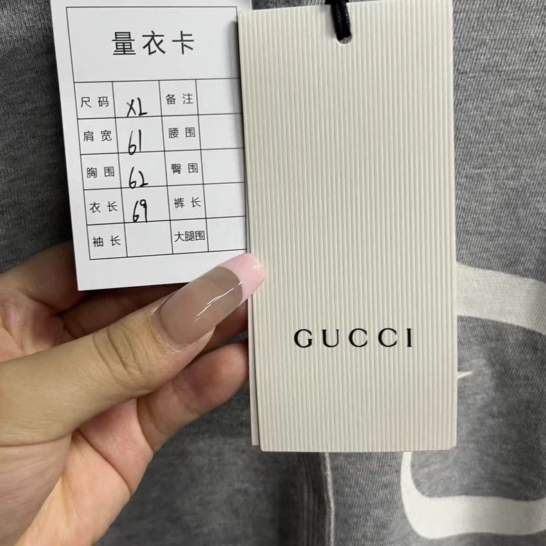 Gucci Gucci Gray Logo Print Hooded Sweatshirt - dmc Size US XL / EU 56 / 4 - 4 Thumbnail