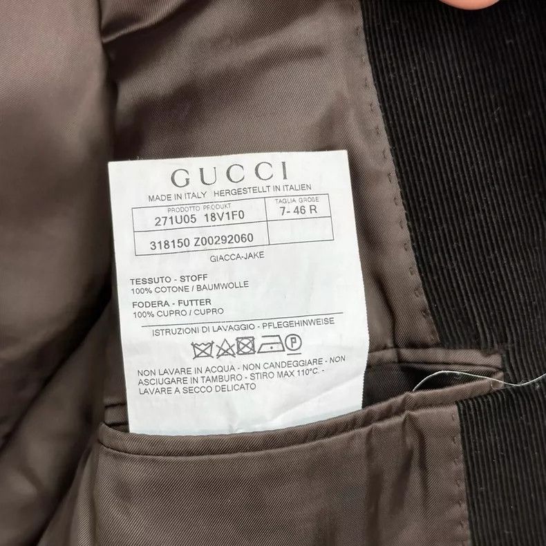 Gucci Gucci Corduroy Classic Blazer Jacket - dmc Size US M / EU 48-50 / 2 - 4 Thumbnail