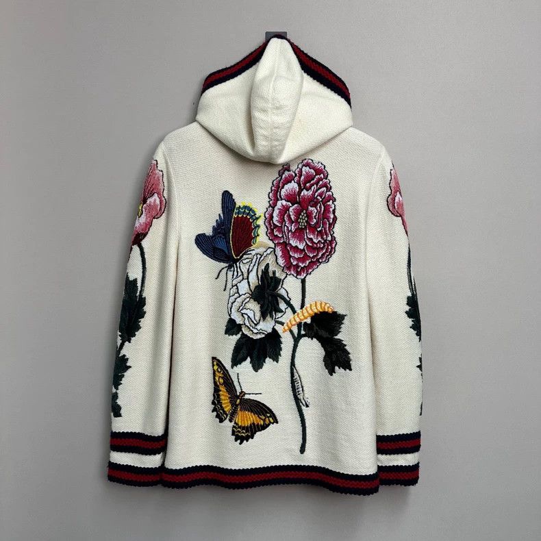 Gucci Gucci Runway Embroidered Cardigan Coat - dmc Size US M / EU 48-50 / 2 - 2 Thumbnail