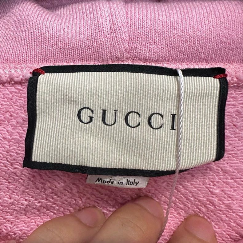 Gucci Gucci Pink Embroidered Belt Hoodie - dmc Size US XL / EU 56 / 4 - 3 Thumbnail