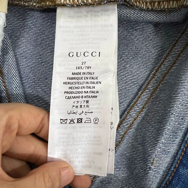Gucci GUCCI Floral Embroidered Flare Jeans - dmc Size US 27 - 5 Thumbnail