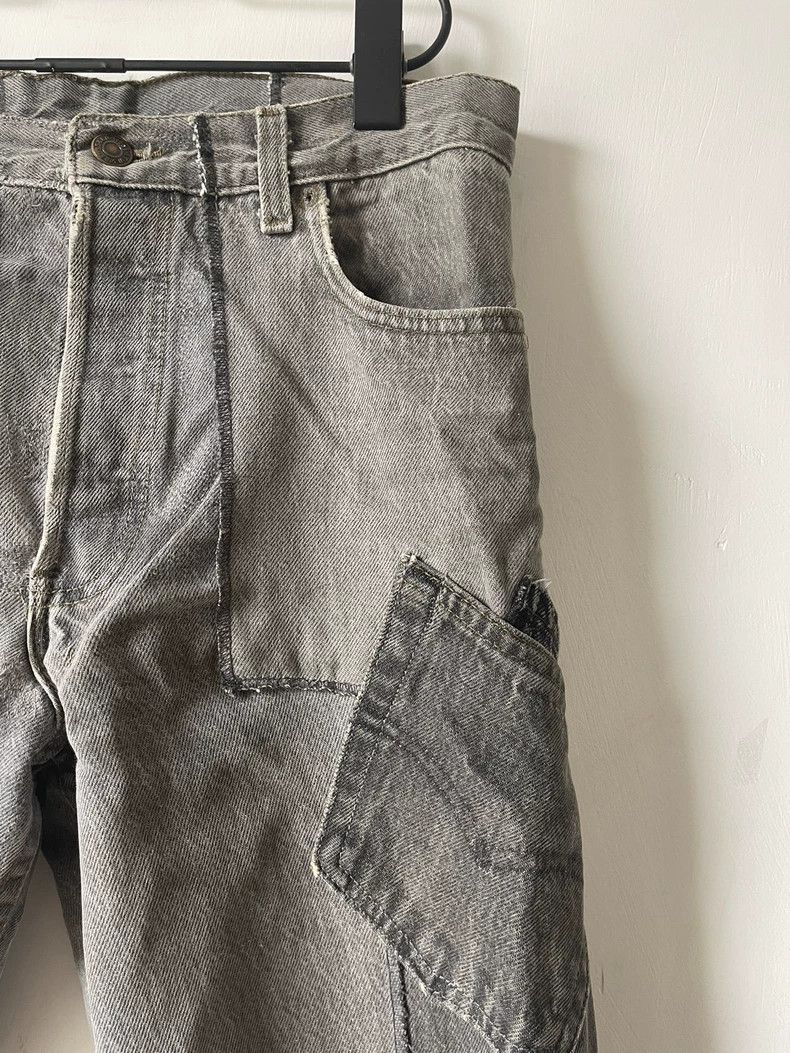 Takahiromiyashita The Soloist. Takahiromiyashita The Soloist Black Patchwork Denim Jeans - dmc Size US 30 / EU 46 - 3 Thumbnail