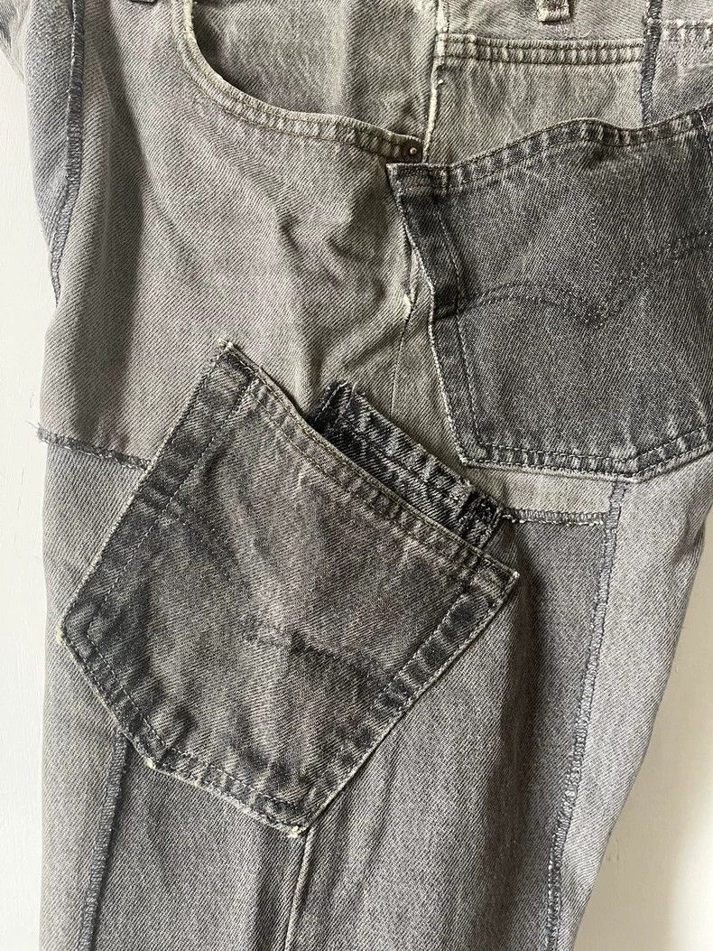 Takahiromiyashita The Soloist. Takahiromiyashita The Soloist Black Patchwork Denim Jeans - dmc Size US 30 / EU 46 - 5 Thumbnail