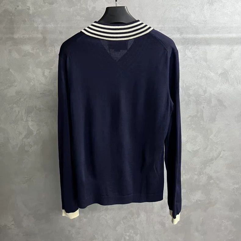 Gucci Gucci Black Bee V-Neck Wool Sweater - dmc Size US XL / EU 56 / 4 - 2 Thumbnail