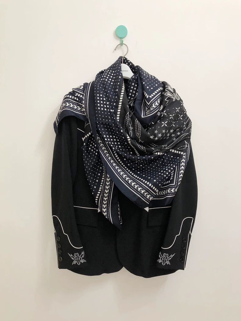 Takahiromiyashita The Soloist. TAKAHIROMIYASHITA THE soloist Silk Scarf - dmc Size ONE SIZE - 2 Thumbnail
