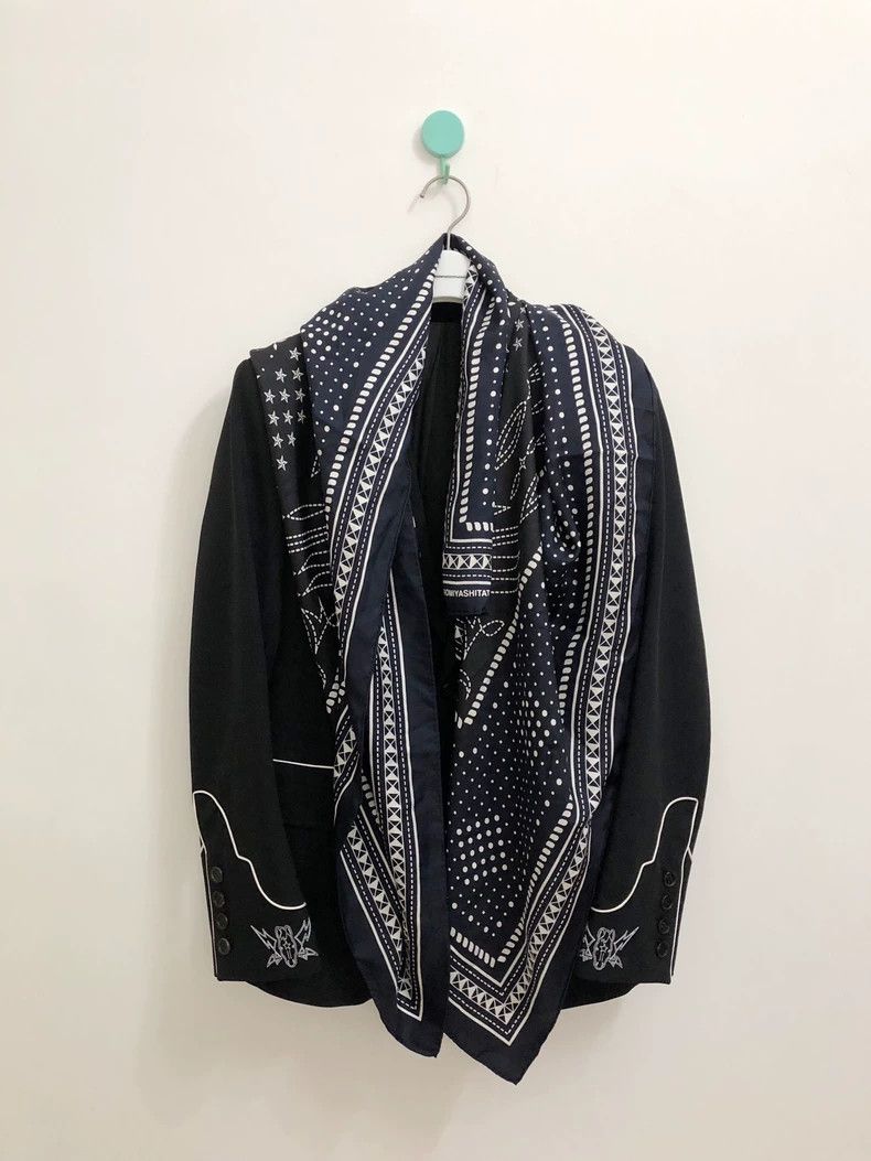 Takahiromiyashita The Soloist. TAKAHIROMIYASHITA THE soloist Silk Scarf - dmc Size ONE SIZE - 3 Thumbnail