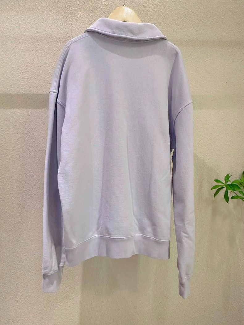 Dior Dior Logo Embroidered Purple Half-Zip Sweatshirt - dmc Size US M / EU 48-50 / 2 - 2 Thumbnail