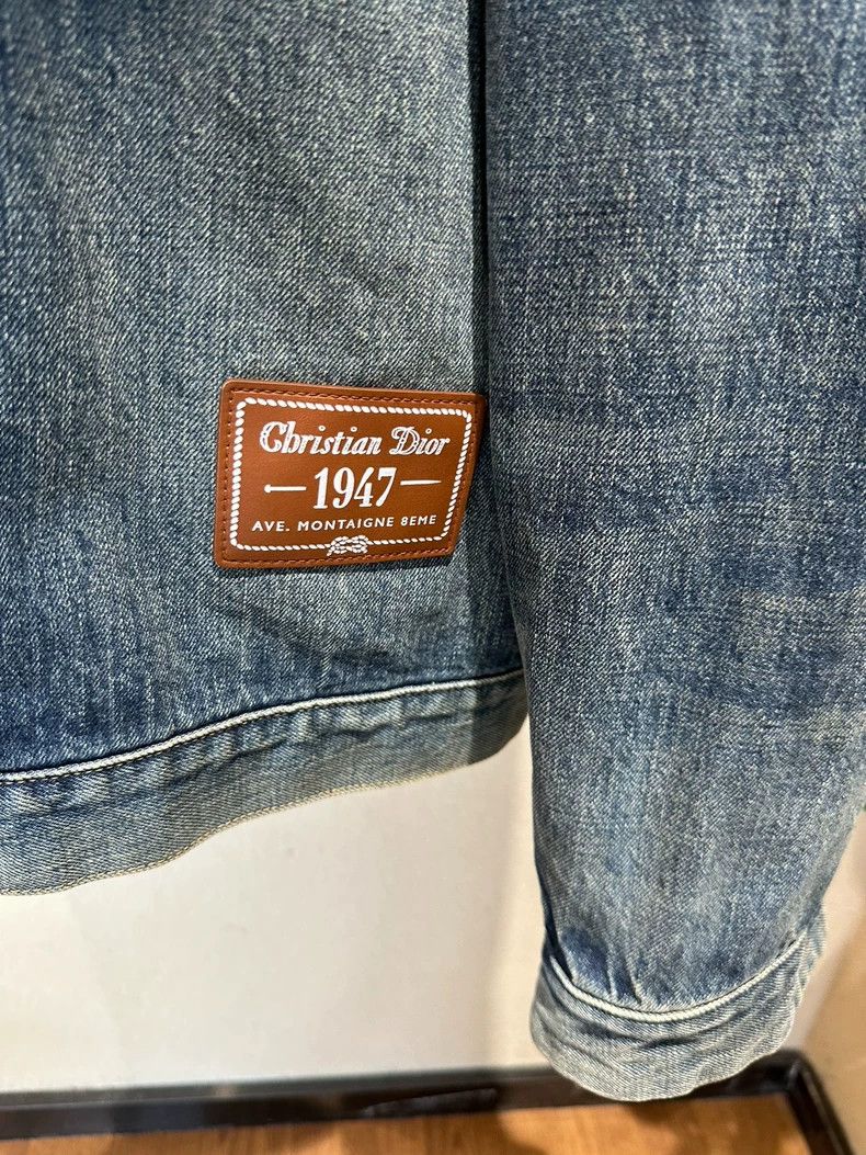 Dior Dior FW22 Logo Denim Jacket 52 - dmc Size US L / EU 52-54 / 3 - 4 Thumbnail