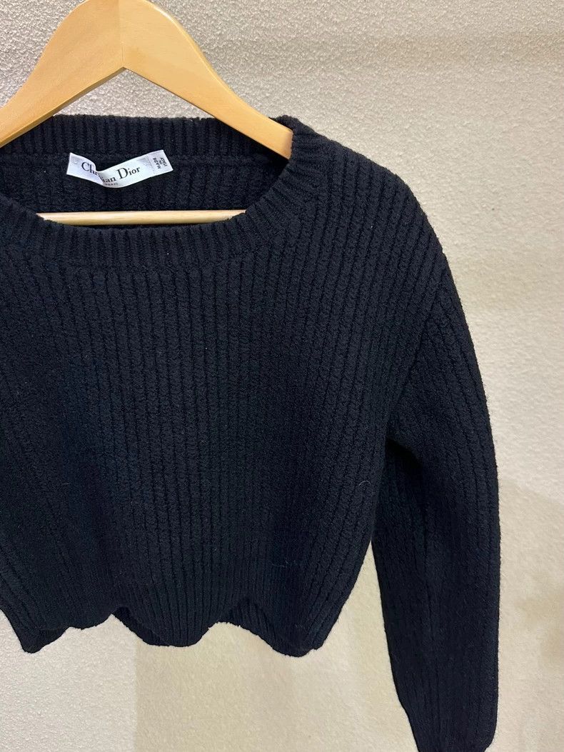 Dior Dior Black Lace Wool Crop Sweater - dmc Size US XS / EU 42 / 0 - 4 Thumbnail