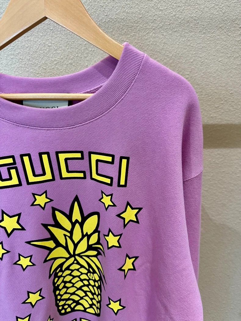 Gucci Pink Purple Pineapple Sweatshirt S - dmc