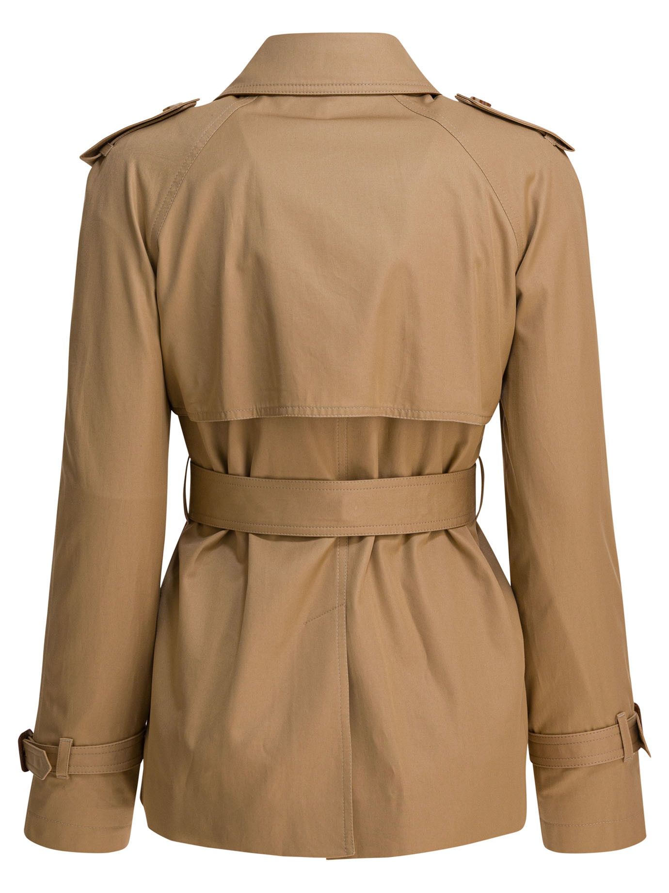 Chloe Short Cotton Gabardine Trench Coat Size XS / US 0-2 / IT 36-38 - 2 Thumbnail