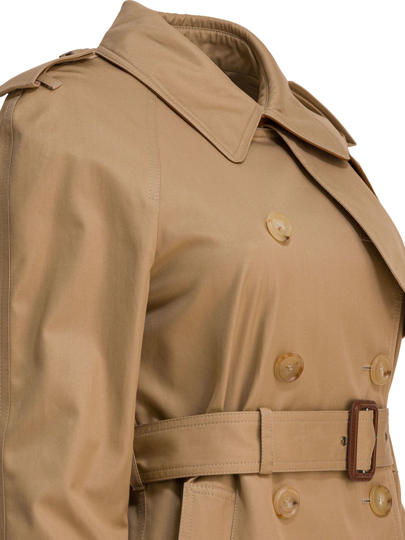 Chloe Short Cotton Gabardine Trench Coat Size XS / US 0-2 / IT 36-38 - 4 Thumbnail