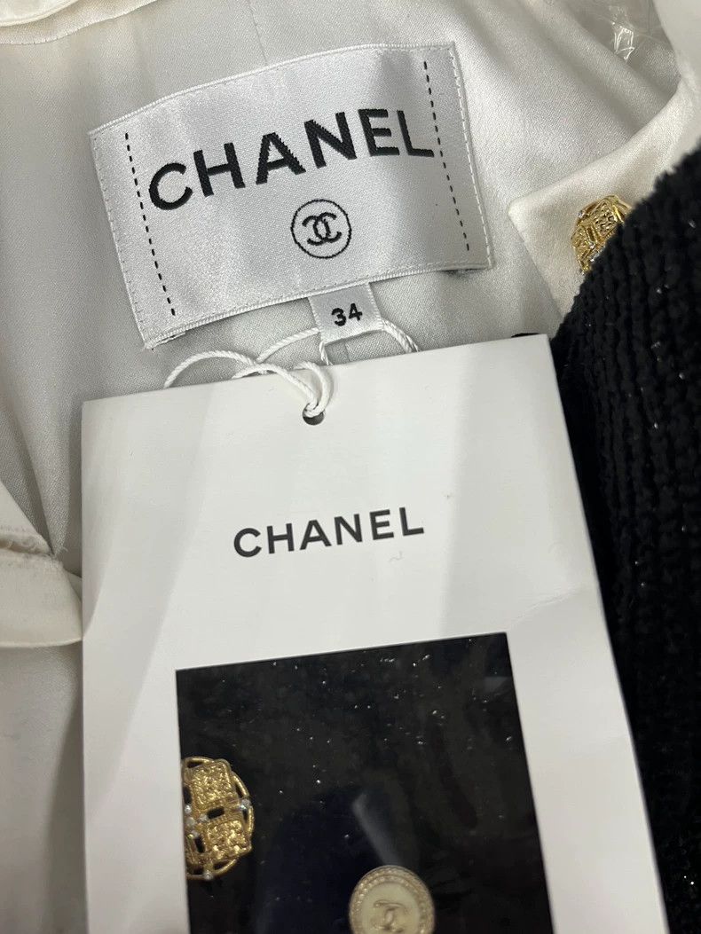 Chanel Chanel Black Ostrich Feather Fringe Jacket - dmc Size US M / EU 48-50 / 2 - 5 Thumbnail