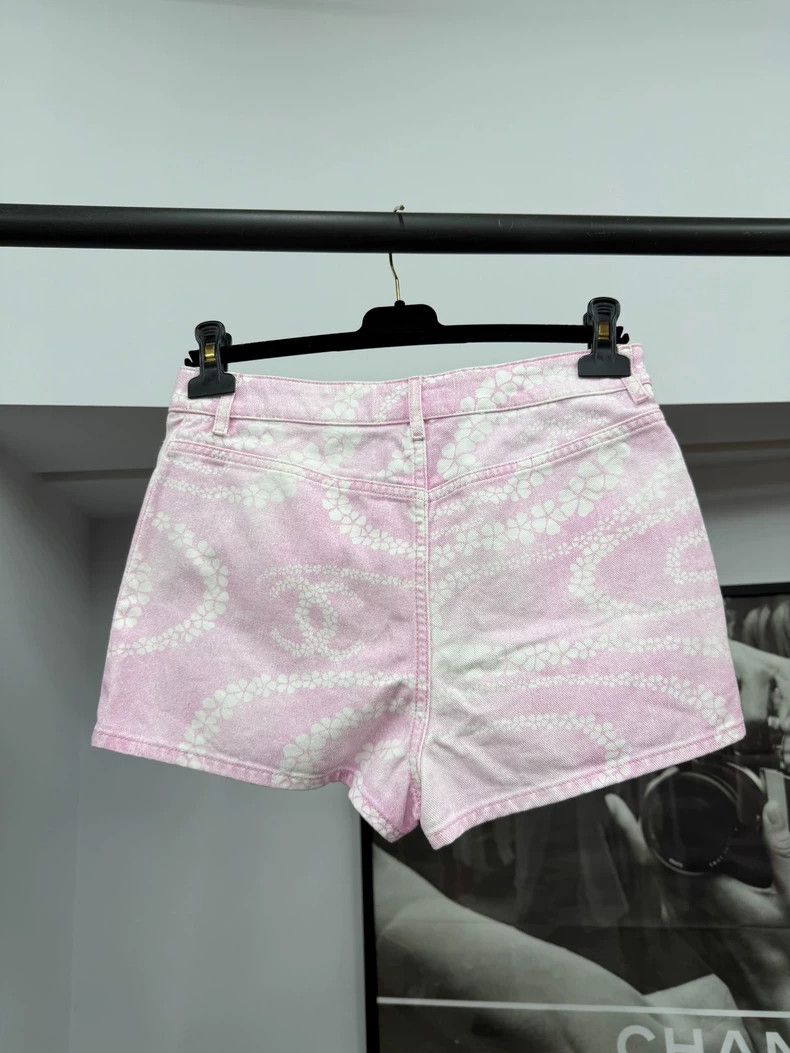 Chanel Chanel 25M Beach Pink Denim Shorts - dmc Size US 38 / EU 54 - 2 Thumbnail