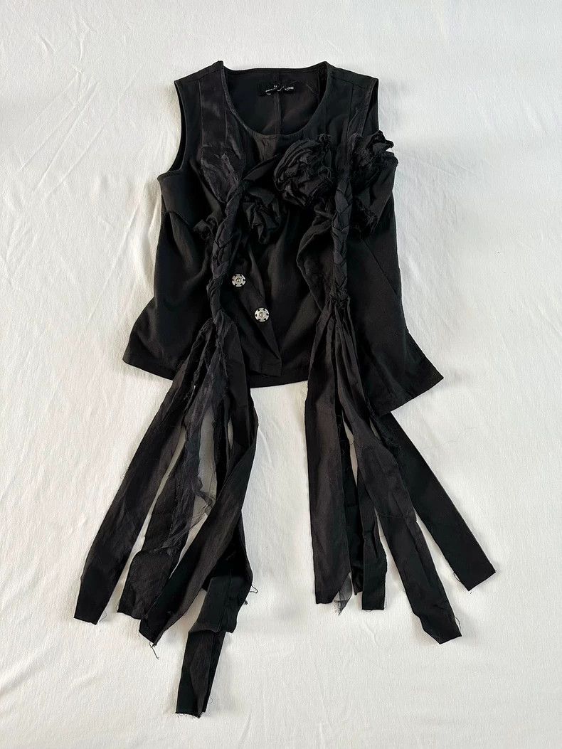 Comme des Garcons Comme des Garçons 2003 Tricot Rose Vest - dmc Size US M / EU 48-50 / 2 - 2 Thumbnail