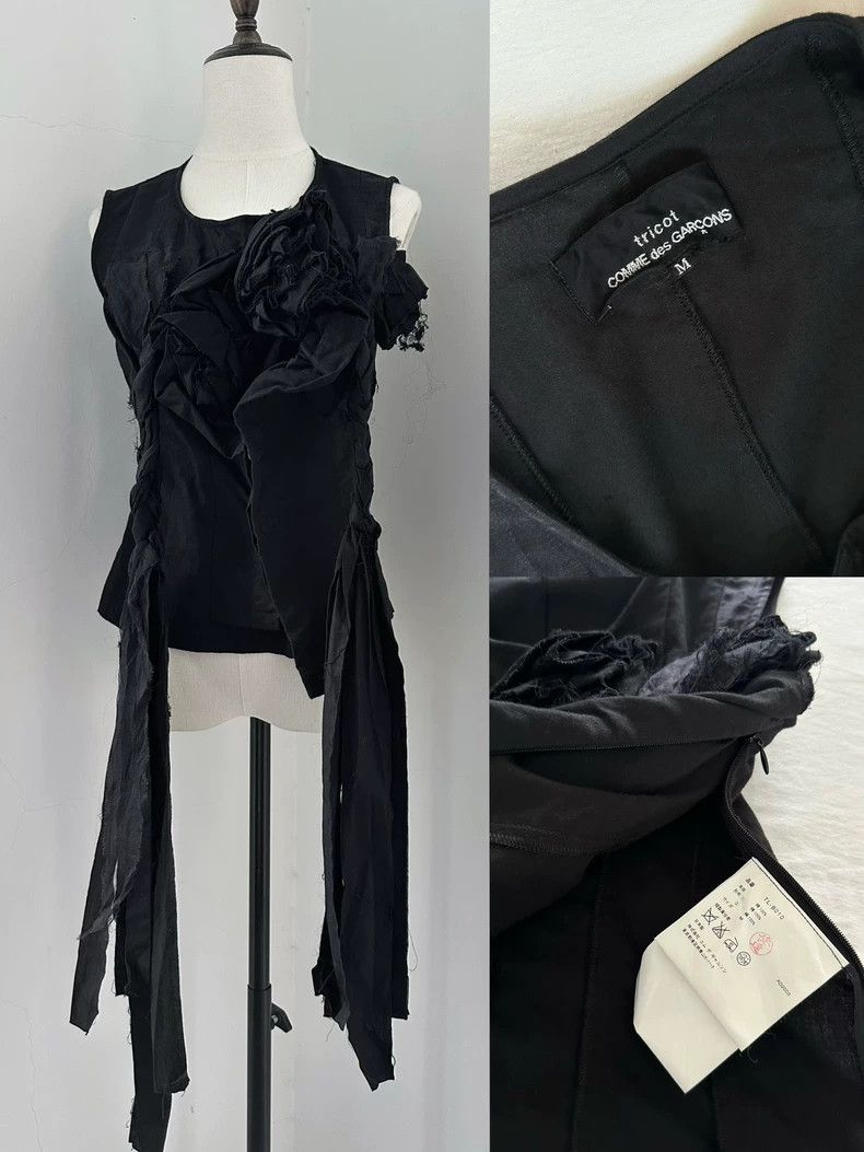 Comme des Garcons Comme des Garçons 2003 Tricot Rose Vest - dmc Size US M / EU 48-50 / 2 - 8 Thumbnail
